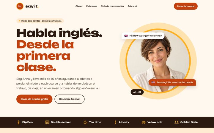 Vista previa del diseño say it.